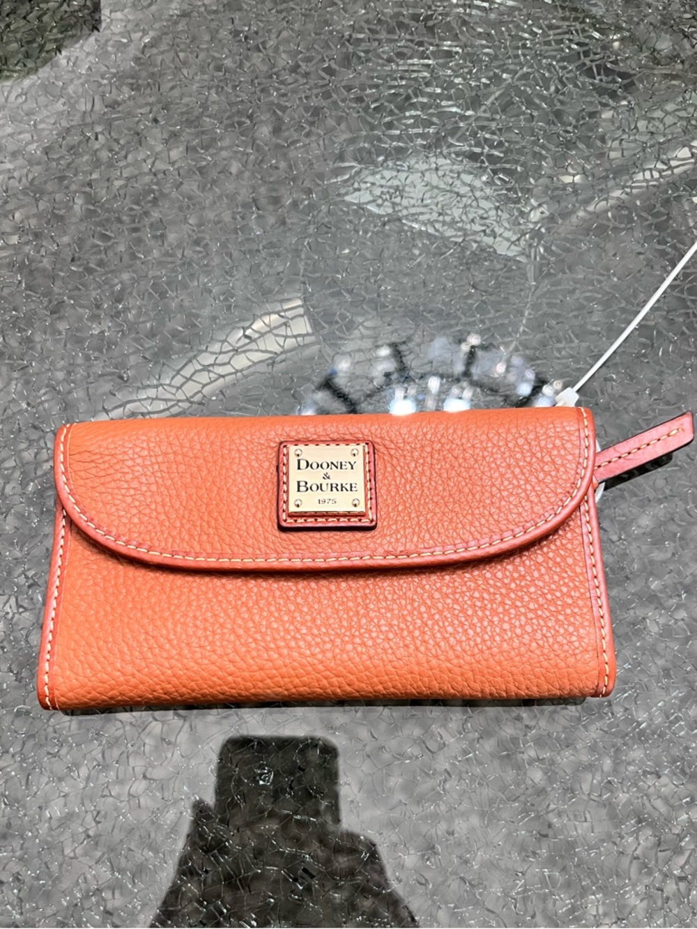 Dooney & Bourke Pebble Grain Leather Continental Clutch Wallet